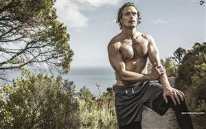 Sam Heughan - English actor flaunting his fit body